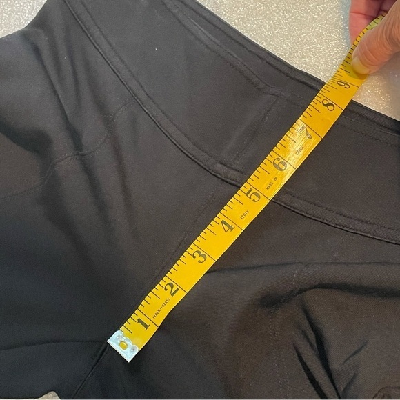 marciano Black Leggings pants with hook loop hardware on back of leg 4 - Picture 8 of 12